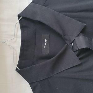 Sleek black Theory dress shirt (XXL)